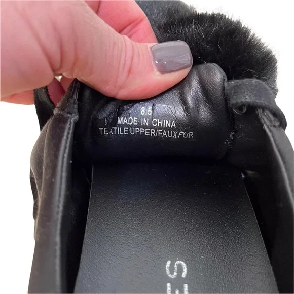 J/Slides NYC Alpha Satin Pom Poms Sneaker Black Lace Up Size 8.5 Platform - Picture 11 of 11